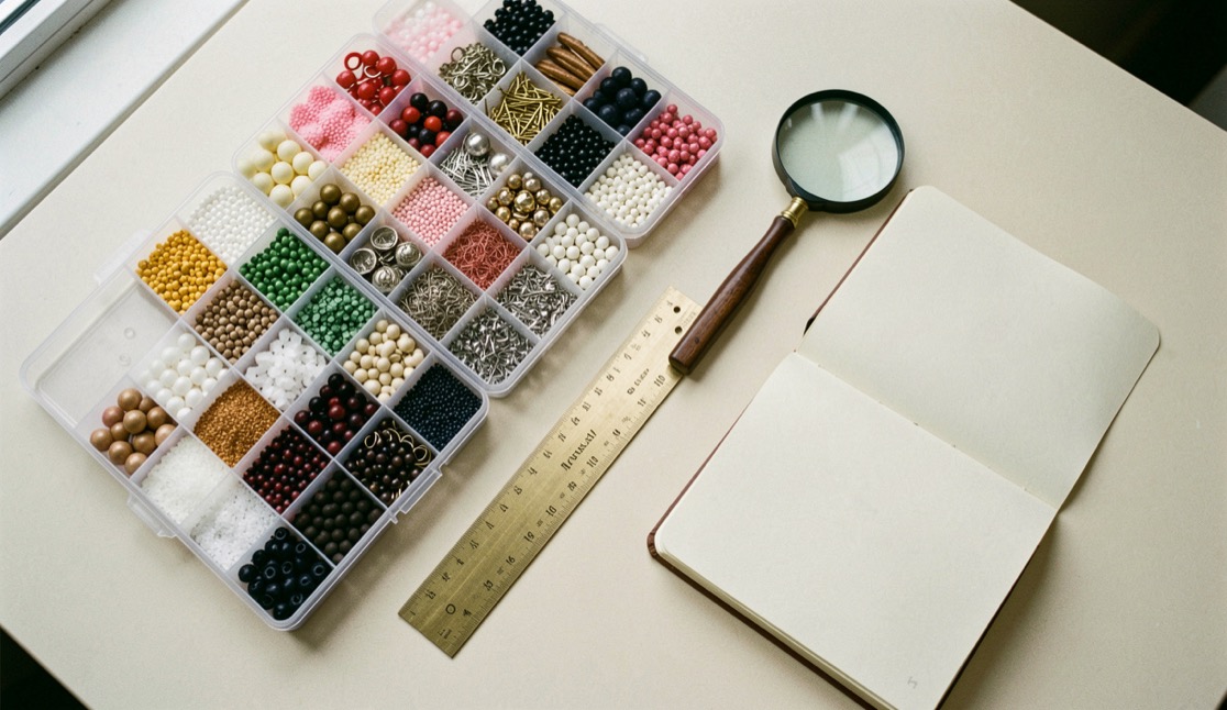 Materials related to bead size chart by brand