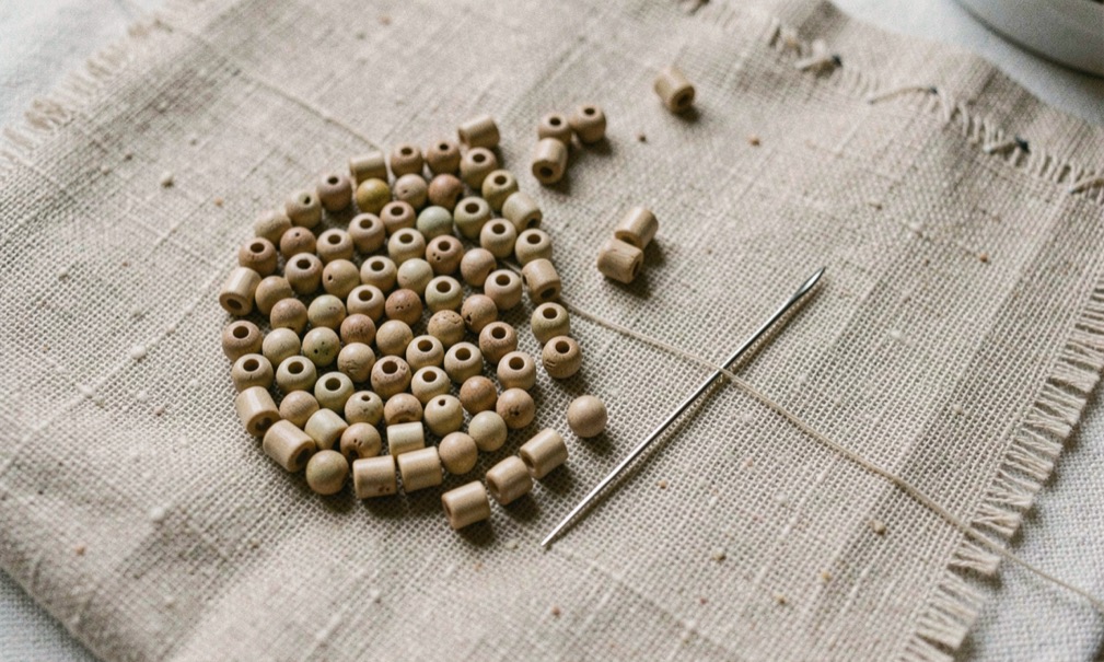Editorial photograph for seed bead sizes